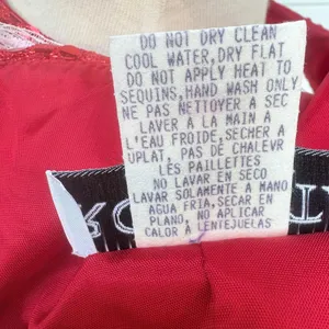 VTG Y2K Sequin Cocktail Mini Dress XS Red Metallic Sweetheart Racerback 90s Glam thumbnail 9