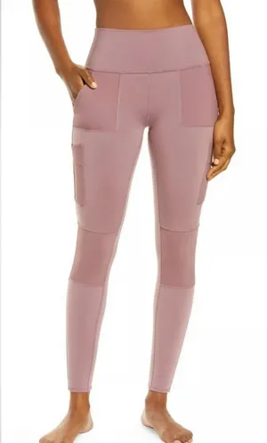 ALO Yoga High Waisted Dusty Rose Pocket Leggings thumbnail 1