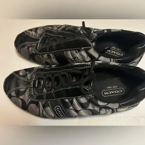 Coach Black and Gray Sneakers thumbnail 3