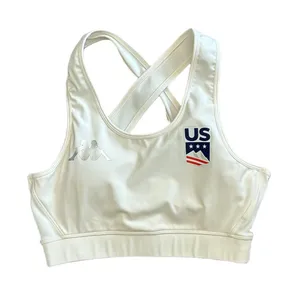 Kappa Kombat U.S. Ski Sports Bra White Egret Medium thumbnail 1