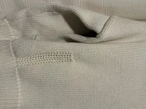Demylee Wool Blend Women's Crewneck Sweater White thumbnail 4