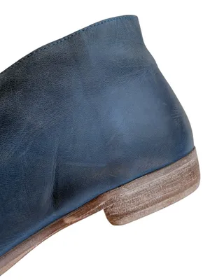 Free People Leather Royale Side Cut-Out Flats Blue Size 7.5 thumbnail 8