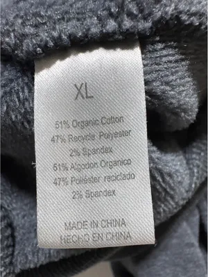 Earth Yoga XL Gray Sustainable Organic Cotton Zip-Up Hoodie thumbnail 6