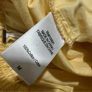 Young Fabulous & Broke Light Yellow Cotton Shorts thumbnail 2