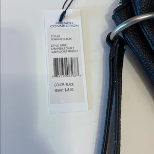 NWT French Connection Lara pebble double slim‎ pouches wristlet thumbnail 4