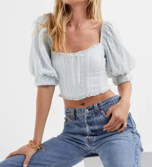 For Love & Lemons Leslie Crop Top Size XS thumbnail 1