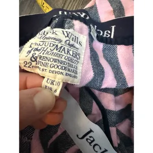 Jack Wills University Outfitters Women's Stripe Pajama bottoms Sz 6 Y2K Vintage thumbnail 6