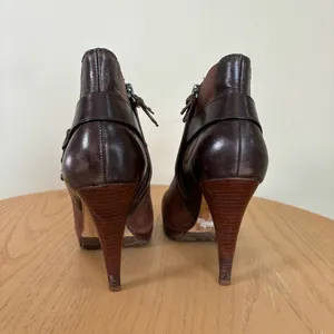 Cole Haan NIKEair‎ brown leather booties 7.5 thumbnail 7