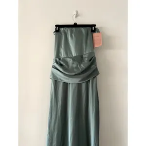 Anthropologie Mare Mare Isabella Strapless Ice Blue Ruched Corset Dress NWT thumbnail 4