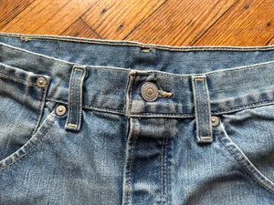 Vintage Levi's bush high waist jean shorts Wmns W30 thumbnail 6
