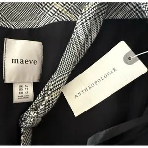 ANTHROPOLOGIE Maeve PLAID PLAYSUIT Brown Motif Optional Straps Menswear Size 12 thumbnail 8