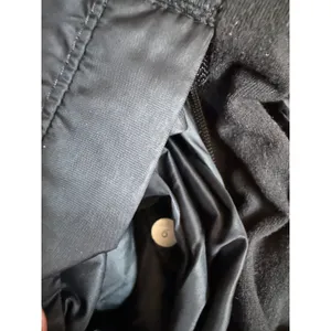 Lululemon Black Asymmetrical Zip Down Puffer Jacket Women Size 6 Thumbholes Slim thumbnail 6