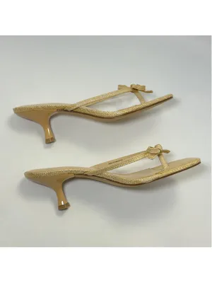 Women's Charlotte Thong Kitten Heel Slide Sandal Size 8 thumbnail 8