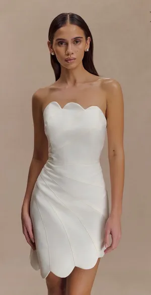 Satin Meshki Mini Dress thumbnail 1