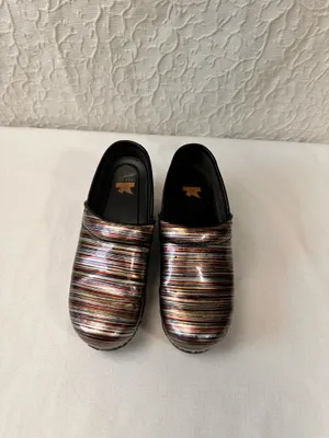 Dansko Women's Clogs Size 39 8.5 Professional Shoes Multicolor Leather Comfort thumbnail 7