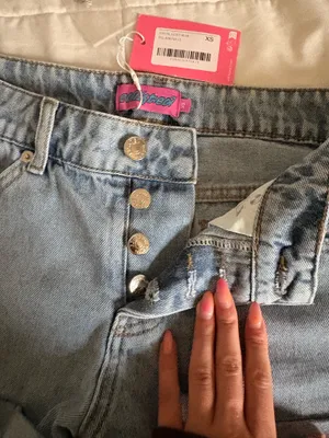 Edikted Jean Shorts Blue thumbnail 4