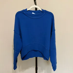 NWT Free People We The Free Hi-Lo Pullover - True Blue thumbnail 4