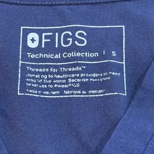 FIGS Catarina One Pocket‎ Scrub Top Blue PO 1801 Small Nurse Healthcare Uniform thumbnail 4