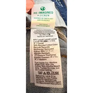J.Crew 96 Flare Jeans 29 Blue NEW High Rise Patch Pocket RE-96-IDG thumbnail 6