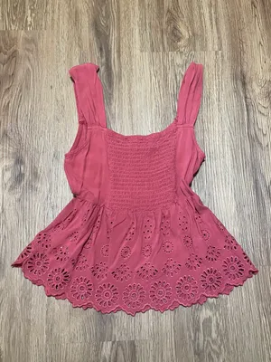 Aeropostale Eyelet Lace Up Tank thumbnail 2