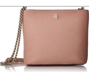 Kate Spade Polly Small Convertible Crossbody Blush Pink Leather Handbag Chain thumbnail 1