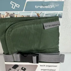 Travelon Tech‎ Accessory Travel Organizer Bag Green Lightweight Ripstop 43134 thumbnail 4