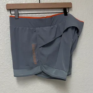 OTF Orangetheory Gray with Orange Athletic Shorts Size Large thumbnail 12