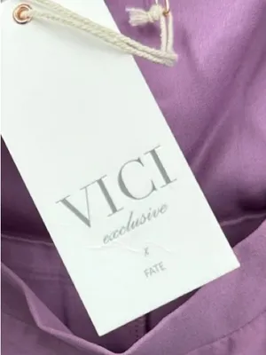 VICI Lavender Pink Strapless Twist Cutout Midi Dress thumbnail 3