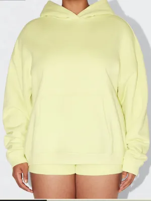 NWT Khy fleece Oversized hoodie sz small w dropped shoulder & heavy-weight hood thumbnail 1