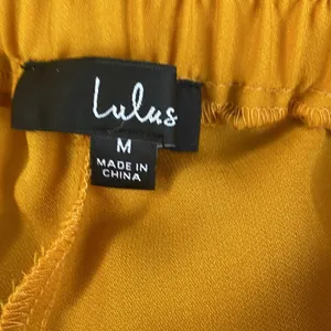 Lulus Bright and Breezy Marigold Tie-Front Culotte Side Slit Pants thumbnail 5