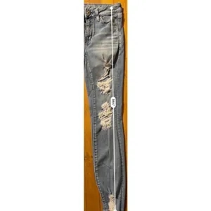 American Eagle Distressed Super Stretch Skinny Jeans Women’s Size 2 Raw Hem thumbnail 2