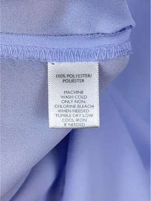 LOFT Lavender White Contrast Collar Utility Blouse Button Down Shirt XS thumbnail 5
