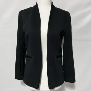 J Crew Stretch Twill Slim Fit Open Front Going Out Blazer CC274 Black Size 2 thumbnail 5