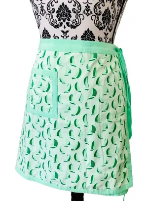 Vineyard Vines Bermuda Reversible Wrap Mini Skirt Sailboat Print Pink Green 4 thumbnail 1