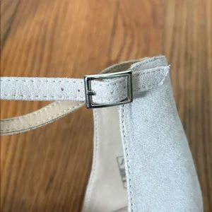 Sugar Machelene dressy block heel sandal rhinestone beige‎ strap size 10 thumbnail 4
