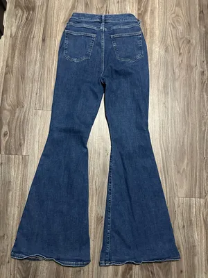 Arizona Jean Company Navy Blue Wide-Leg Flare Jeans thumbnail 9