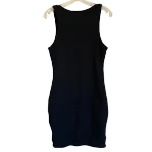 ASTR Navy Blue Waffle Knit V-Neck Tulip Hem Bodycon Dress‎ ADR93825 WMN's M NWT thumbnail 10