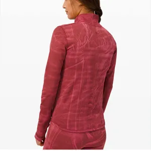Lululemon‎ Womens Sz 4 Ebb to Street Define Jacket Chianti Red Outdoor Gym Comfy thumbnail 2