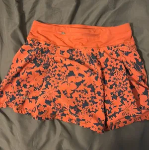 Red orange lulu lemon skirt thumbnail 1
