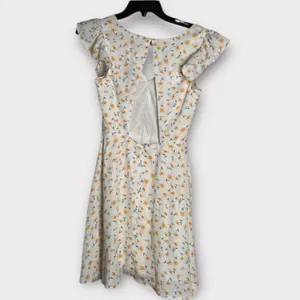 New. Lulus Strike a Posie Backless Floral Print Skater Dress thumbnail 2