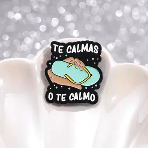 Anime Inspired Metal Pin with Hand-Held Slippers Design Cute‎ Collar Pin thumbnail 5