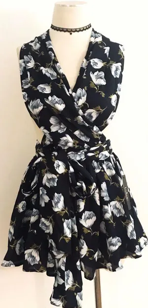 Lulus Convertible Floral Romper thumbnail 3