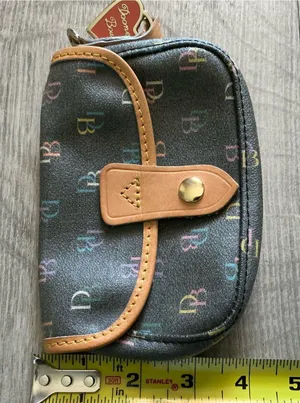 Dooney & Bourke signature coated canvas wristlet wallet 4x6” thumbnail 1