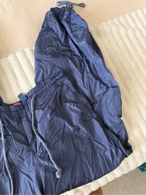 Edikted Navy Blue Lightweight Track Pants thumbnail 6