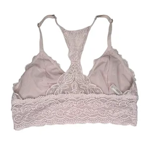 Free People Lace Blush Pink Bralette Sz S thumbnail 2