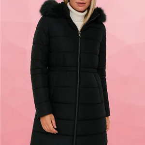🆕 🌹🧥$495 Barbour Franchesca Winter Black Parka Jacket Puffer Coat UK 12 | US 8 thumbnail 4