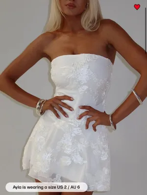 Princess Polly Graduation White Dress thumbnail 1