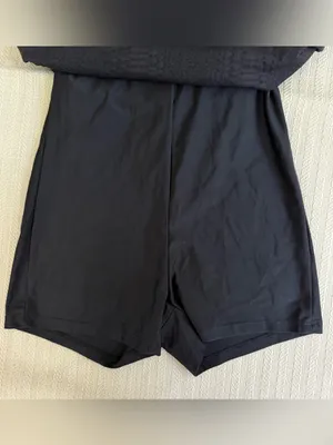 GIGI C Marcella Black Snakeskin Embossed Active Dress Built-In Shorts Size XS thumbnail 6