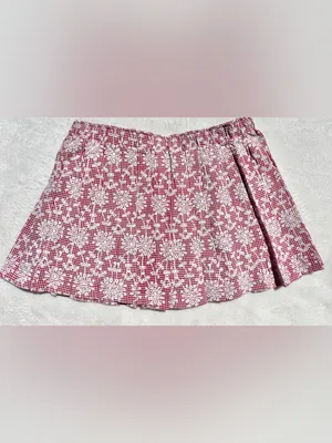 Bailey Rose Gingham Lace Print Pleated Mini Skirt Size Small thumbnail 8
