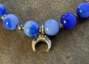 Charming Charlie Blue Bead Pull Clasp Bracelet thumbnail 4